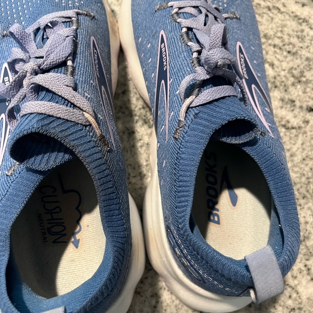 COPY - COPY - Brooks Glycerin 20 Blue Knit Running Gym Shoes Sneakers Womens Si… - Picture 7 of 8